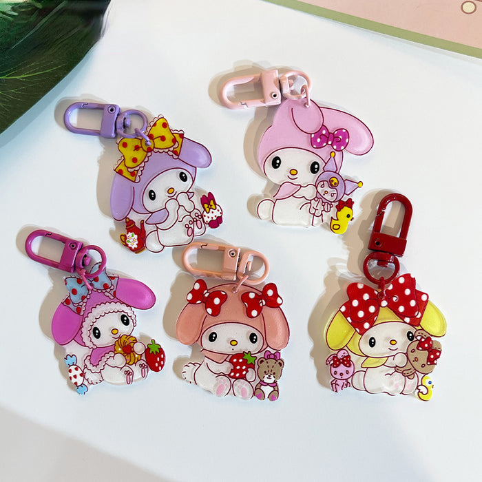 Wholesale keychain acrylic cartoon car bag pendant  (S) JDC-KC-GSXM096