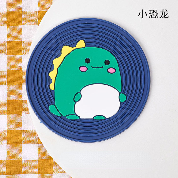 Wholesale Cartoon Cute Anti-Slip Coasters Silicone MOQ≥2 JDC-PS-Zhixin001