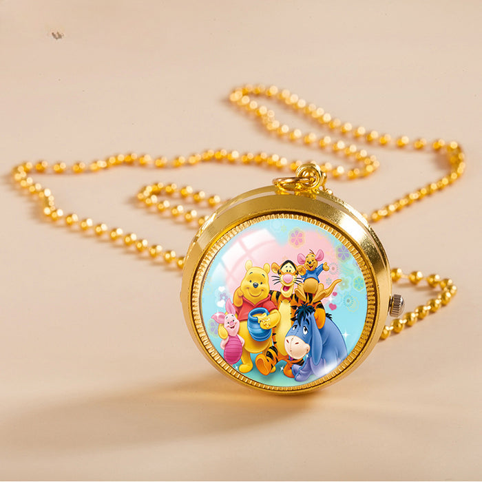 Wholesale Alloy Student Watch Turning Flip Necklace Gyro Watch JDC-PH-XiangL004