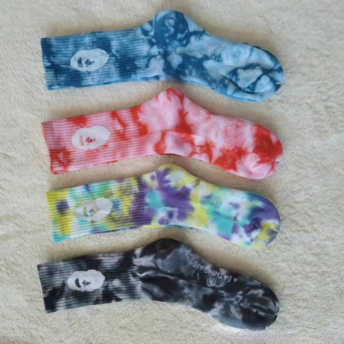 Wholesale Random Cotton Medium Tall Socks (F) MOQ≥5 JDC-SK-GFeng004