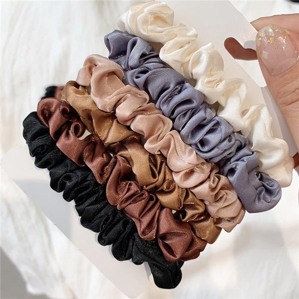 Bulk Jewelry Elegant satin hair Scrunchies wholesale JDC-HS-h001 Wholesale factory from China YIWU China