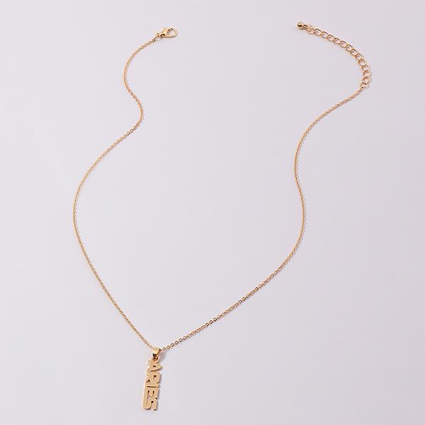 Bulk Jewelry English Twelve Constellation Necklace Clavicle Chain Wholesale JDC-NE-e002 Wholesale factory from China YIWU China