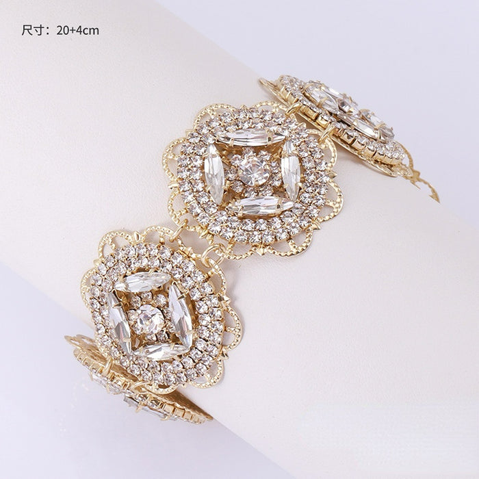 Wholesale Full Diamond Zircon Alloy Bracelet JDC-BT-KenJ005