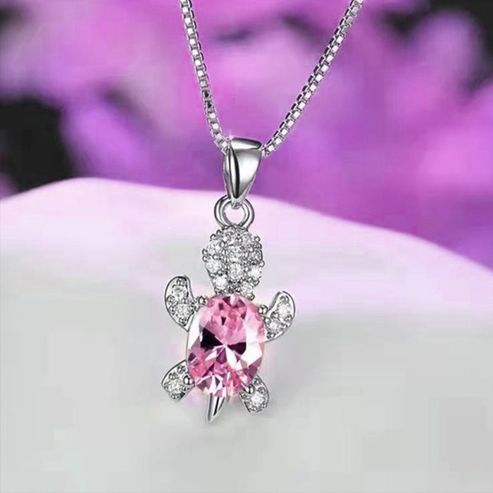 Wholesale Necklaces Alloy Cartoon Turtle Kids Rhinestones JDC-NE-JYS058