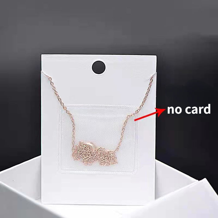 Wholesale Jewelry Packaging Necklace Card Back Bag Jewelry Hanging Bag JDC-JP-ZhuoY001