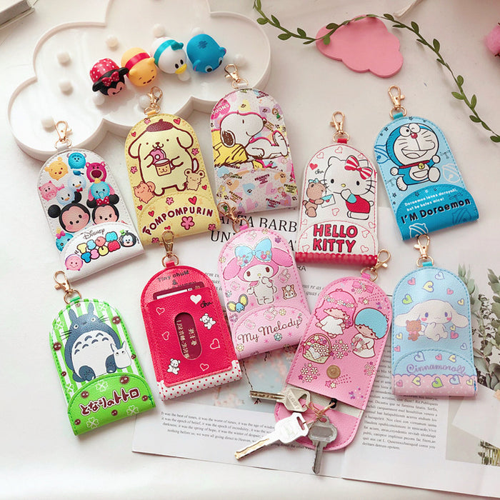 Wholesale keychain cartoon cute key bag creative card holder MOQ≥3 JDC-KC-KaMeng001