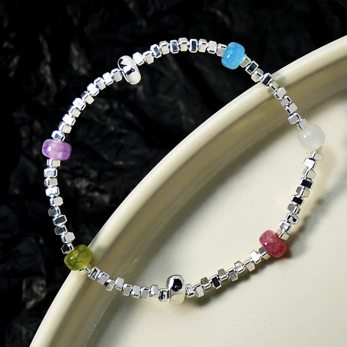 Wholesale Bracelet Broken Silver Few Taels Colorful Popped Crystal Beads JDC-BT-YouF005