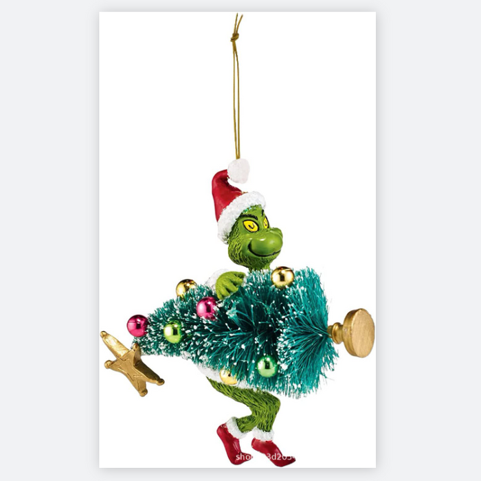 Wholesale Decorative Acrylic Cute Cartoon Christmas Tree Ornaments MOQ≥3 JDC-DCN-ZanA004