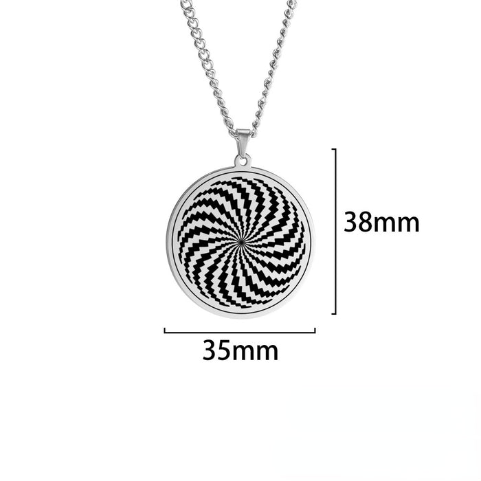 Wholesale Necklaces Stainless Steel Spiral Pendant MOQ≥2 JDC-NE-GEXA005