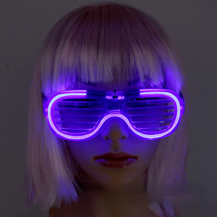 Wholesale Sunglasses Love Blinds LED Light Glowing Glasses MOQ≥2 JDC-SG-ChongC001