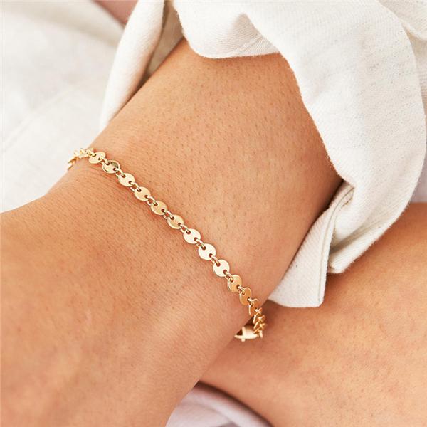 Bulk Jewelry Fashion Circular bracelet women 316L gold-plated ladies bracelet-JDC-BT-j009 Wholesale factory from China YIWU China