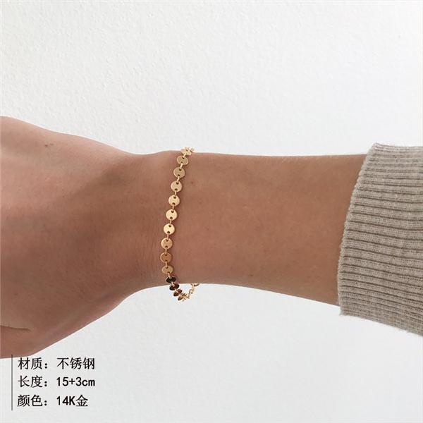 Bulk Jewelry Fashion Circular bracelet women 316L gold-plated ladies bracelet-JDC-BT-j009 Wholesale factory from China YIWU China