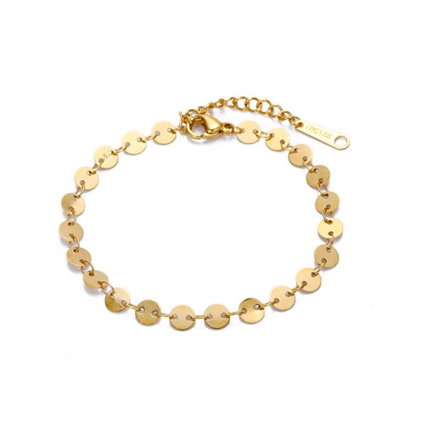 Bulk Jewelry Fashion Circular bracelet women 316L gold-plated ladies bracelet-JDC-BT-j009 Wholesale factory from China YIWU China