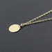 Bulk Jewelry Fashion Disc Elegant Gold Small Disc Short Necklace JDC-NE-b010 Wholesale factory from China YIWU China