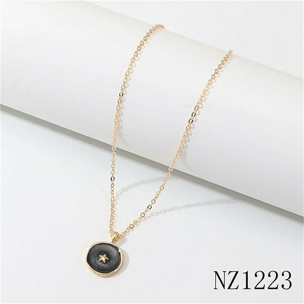 Bulk Jewelry Fashion Drops Stars Moon Alloy Necklace wholesale JDC-NE-e003 Wholesale factory from China YIWU China