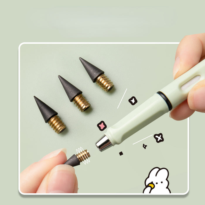 Wholesale Black Tech Plastic Cartoon Eternity Pen MOQ≥2 JDC-BP-Xiaom001