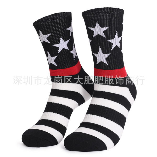 Wholesale socks American flag Independence Day holiday socks JDC-SK-DFF016