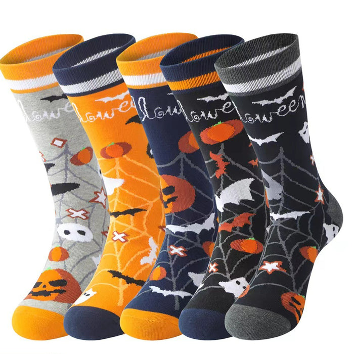 Wholesale Socks Halloween Cotton Pumpkin JDC-SK-DFF005