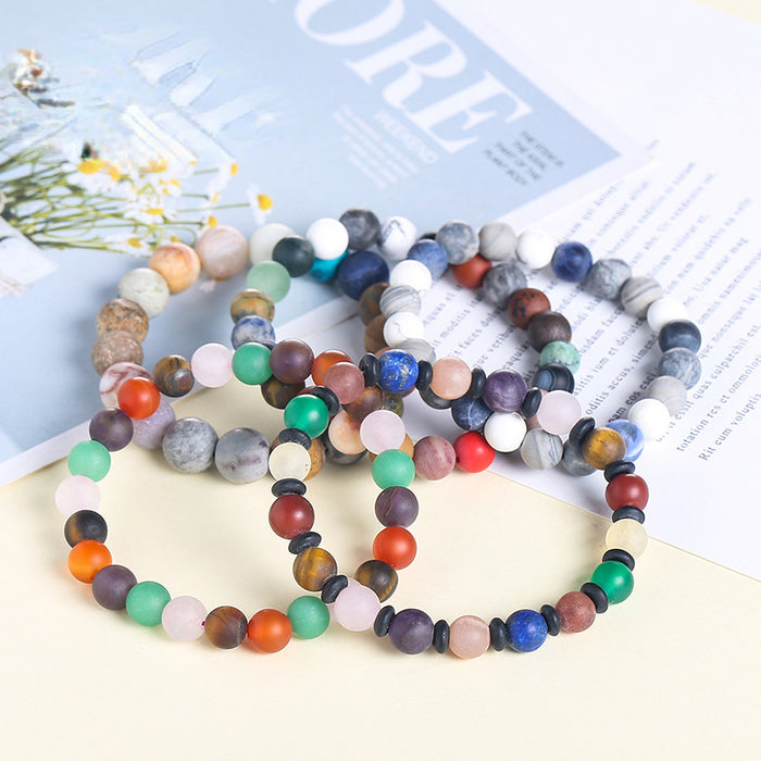 Wholesale Starry Bracelet Matte Mixed Color Cosmic Planet MOQ≥2 JDC-BT-JingD001