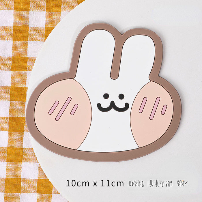 Wholesale Cartoon Cute Anti-Slip Coasters Silicone MOQ≥2 JDC-PS-Zhixin001