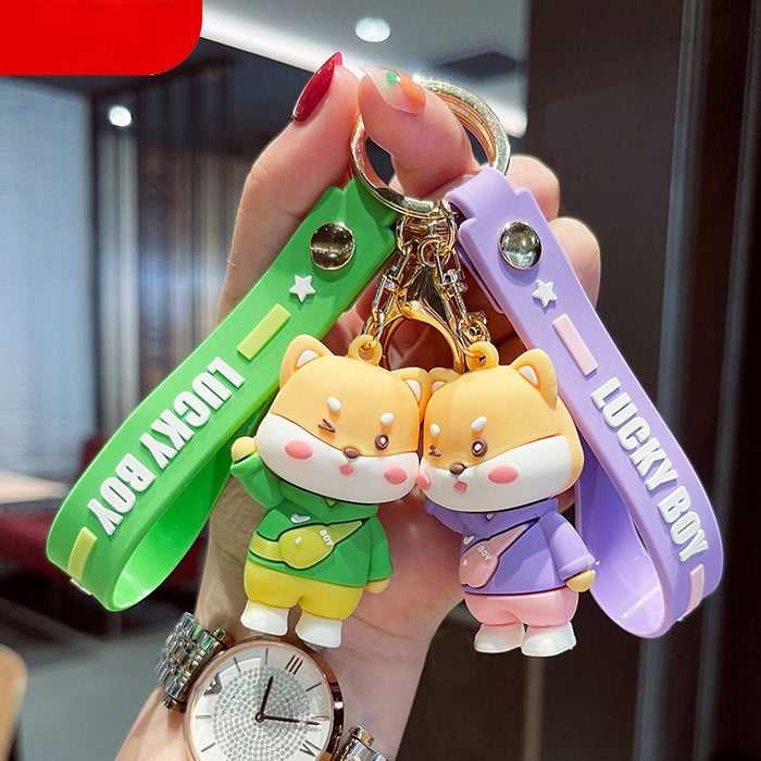 Jewelry WholesaleWholesale cartoon Achai animal soft glue doll keychain JDC-KC-GSXM065 Keychains 萌叙 %variant_option1% %variant_option2% %variant_option3%  Factory Price JoyasDeChina Joyas De China