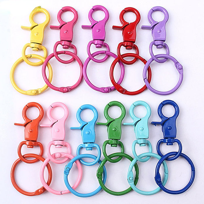 Wholesale Color Zinc Alloy Painted Round Keychain DIY Accessories JDC-KC-ZYing005