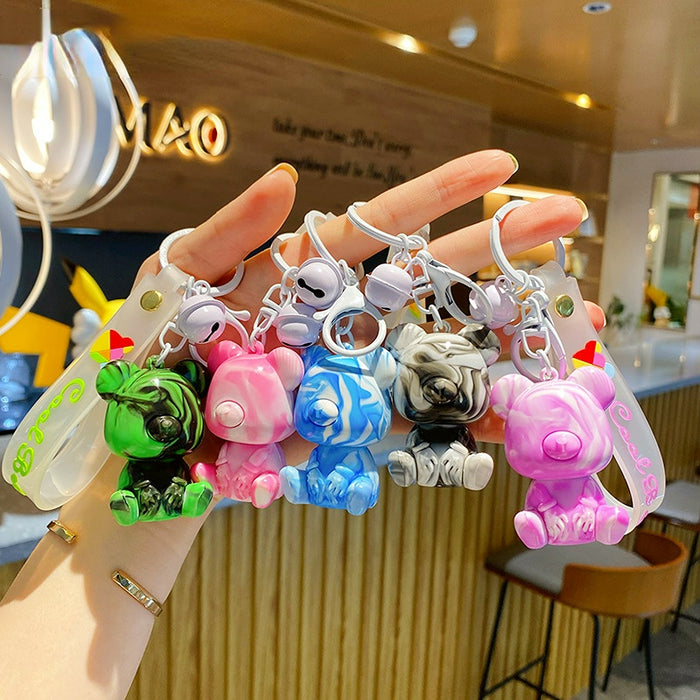 Wholesale Cartoon Bear PVC Keychain JDC-KC-BaiM017