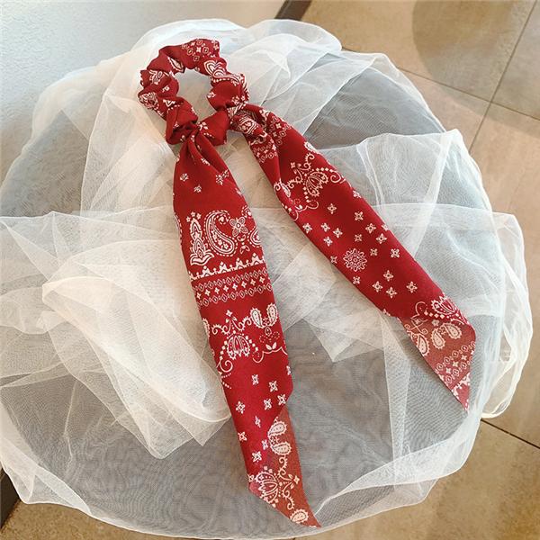 Bulk Jewelry French scarf hair scrunchies wholesale JDC-HS-h002 Wholesale factory from China YIWU China