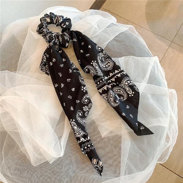 Bulk Jewelry French scarf hair scrunchies wholesale JDC-HS-h002 Wholesale factory from China YIWU China