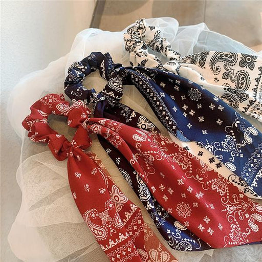 Bulk Jewelry French scarf hair scrunchies wholesale JDC-HS-h002 Wholesale factory from China YIWU China