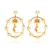 Hollow Xingyue Earrings Wholesale JDC-ES-a018 earrings JoyasDeChina GOLDEN Wholesale Jewelry JoyasDeChina Joyas De China