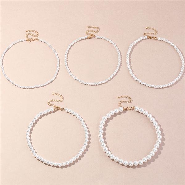 Bulk Jewelry Imitation pearl necklace wholesale JDC-RS-e004 Wholesale factory from China YIWU China