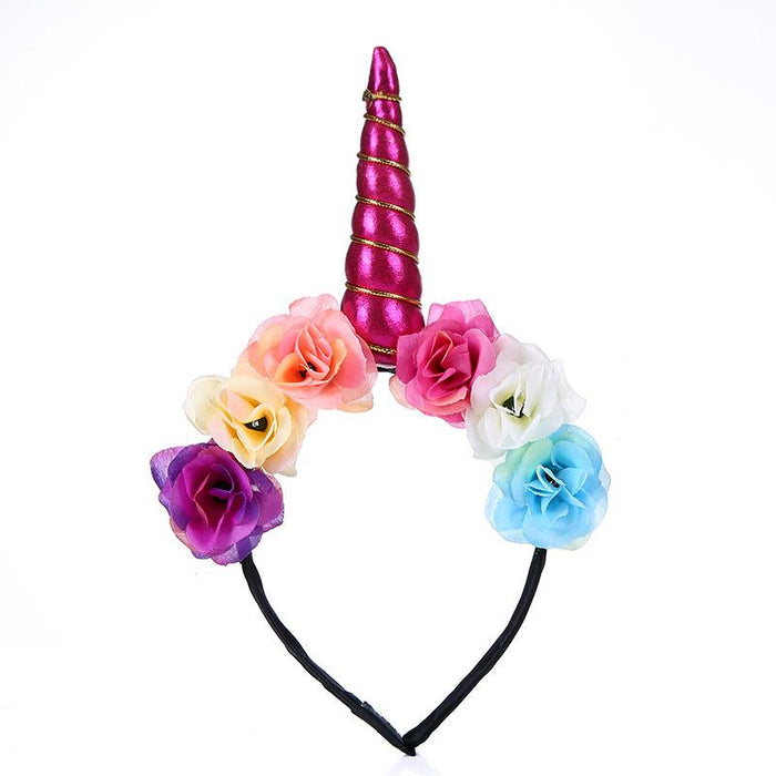 Bulk Jewelry Manufacturers wholesale children's unicorn party headband party headdress  JDC-HD-m002 Wholesale factory from China YIWU China