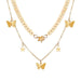 Bulk Jewelry Multilayer butterfly necklace wholesale JDC-NE-f002 Wholesale factory from China YIWU China