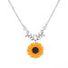 Bulk Jewelry Pearl sunflower necklace wholesale JDC-NE-d004 Wholesale factory from China YIWU China