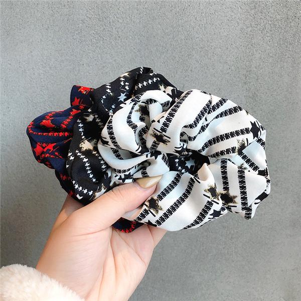 Bulk Jewelry Plaid retro does not hurt the hair tie JDC-HS-h012 Wholesale factory from China YIWU China