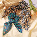 Bulk Jewelry Rabbit ears leopard hair tie wholesale DJC-HS-f054 Wholesale factory from China YIWU China