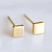 Stainless steel Gold-plated Ladies Earrings Fashion Square Earrings-JDC-ES-J013 earrings JoyasDeChina Gold Wholesale Jewelry JoyasDeChina Joyas De China