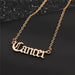 Bulk Jewelry Wholesale Twelve Constellation Necklace Vintage English Letter Necklace Wholesale JDC-RS-e001 Wholesale factory from China YIWU China