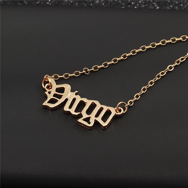 Bulk Jewelry Wholesale Twelve Constellation Necklace Vintage English Letter Necklace Wholesale JDC-RS-e001 Wholesale factory from China YIWU China