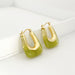 Wholesale 14K gold-plated acrylic earrings JDC-ES-Linh001 Earrings 麟凰 1 Wholesale Jewelry JoyasDeChina Joyas De China