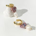 Wholesale 14K gold plated ceramic Earrings JDC-ES-Linh003 Earrings 麟凰 1 Wholesale Jewelry JoyasDeChina Joyas De China