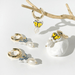 Wholesale 14K gold plated ceramic Earrings JDC-ES-Linh003 Earrings 麟凰 Wholesale Jewelry JoyasDeChina Joyas De China
