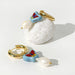 Wholesale 14K gold plated ceramic Earrings JDC-ES-Linh003 Earrings 麟凰 4 Wholesale Jewelry JoyasDeChina Joyas De China