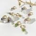 Wholesale 14K gold plated ceramic Earrings JDC-ES-Linh003 Earrings 麟凰 Wholesale Jewelry JoyasDeChina Joyas De China
