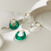Wholesale 14K gold-plated resin earrings JDC-ES-Linh005 Earrings 麟凰 Wholesale Jewelry JoyasDeChina Joyas De China