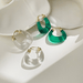 Wholesale 14K gold-plated resin earrings JDC-ES-Linh005 Earrings 麟凰 Wholesale Jewelry JoyasDeChina Joyas De China