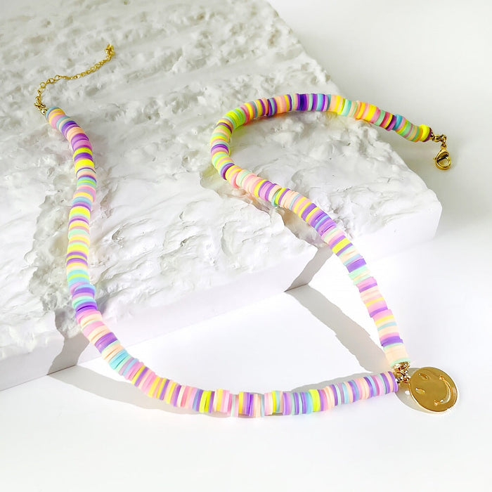 Wholesale 14K gold-plated soft pottery necklace JDC-NE-Linh007 necklaces 麟凰 2 Wholesale Jewelry JoyasDeChina Joyas De China