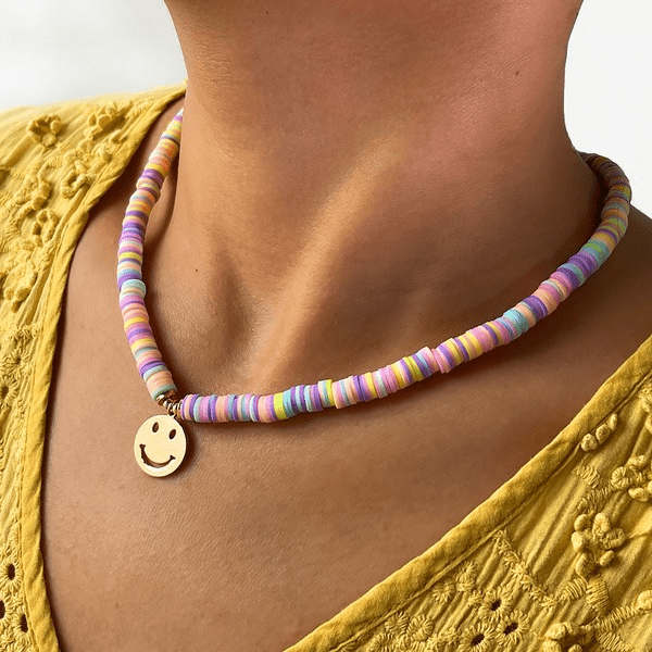 Wholesale 14K gold-plated soft pottery necklace JDC-NE-Linh007 necklaces 麟凰 Wholesale Jewelry JoyasDeChina Joyas De China