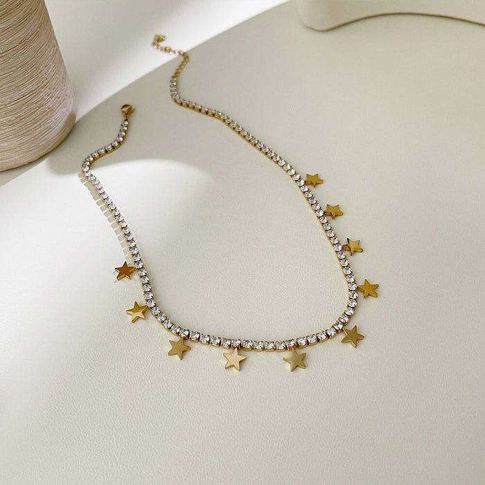Wholesale 18K gold-plated stainless steel necklace JDC-NE-Linh002 Necklaces 麟凰 1 Wholesale Jewelry JoyasDeChina Joyas De China